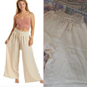 Free People Movement Mia Pant in Tahitian Vanilla Ultra Wide Leg Size M